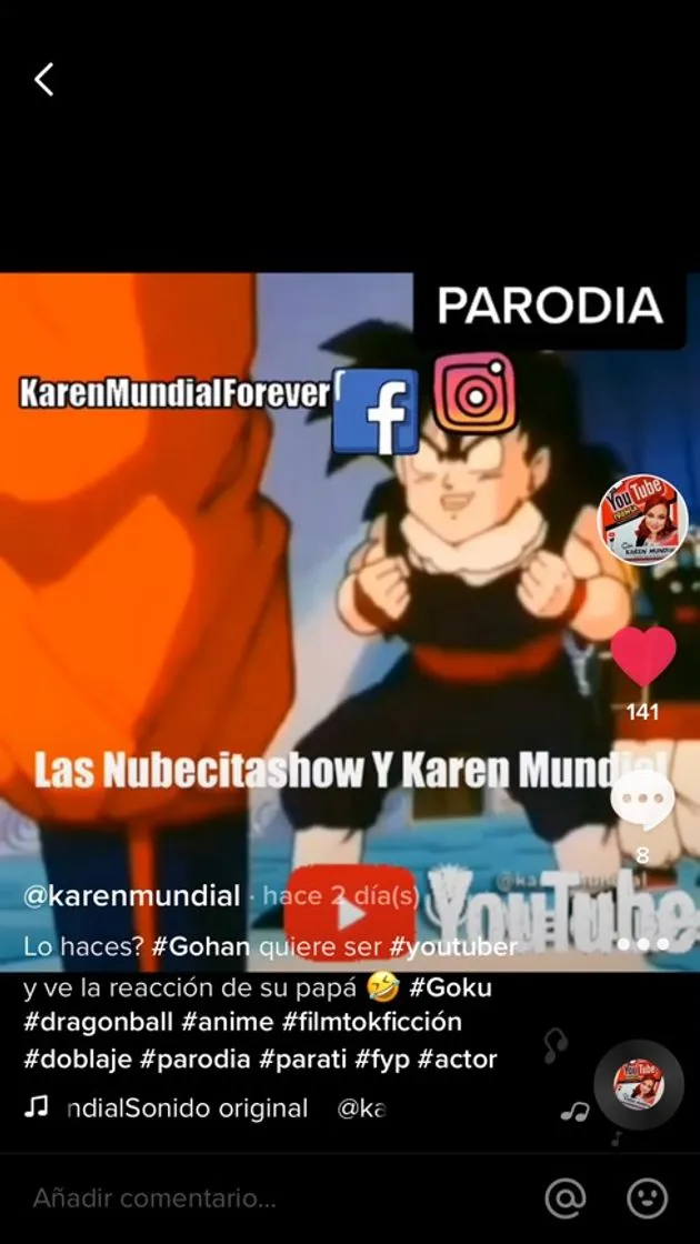 FOLLOW X FOLLOW LIKE X LIKE GOKU QUIERE SER YOUTUBER TIKTOK