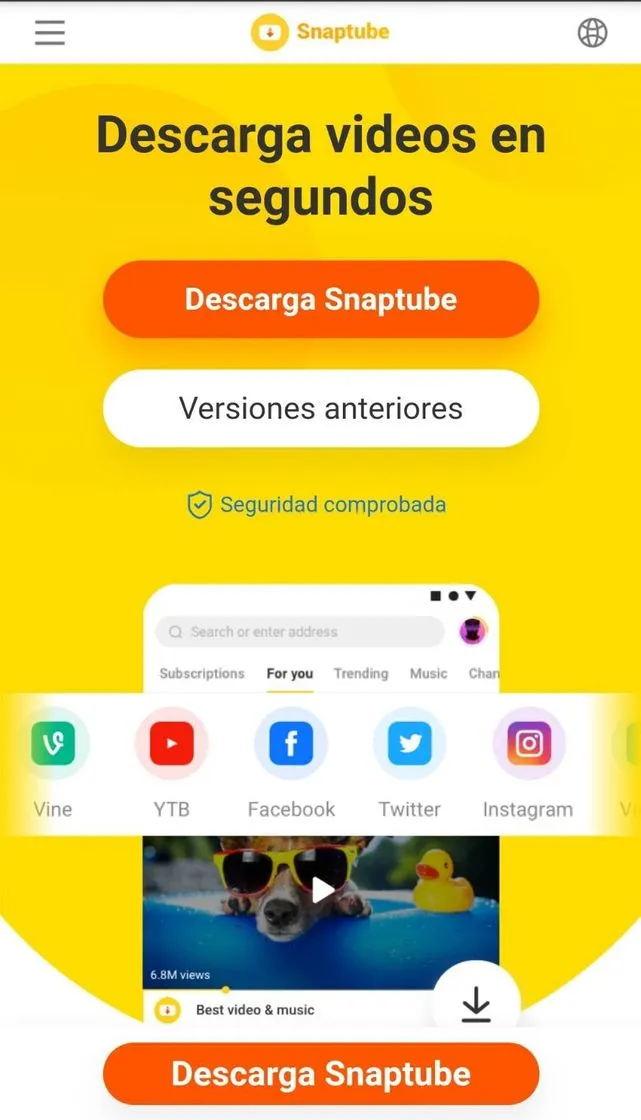 La mejor app para descarga musica y video películas etc