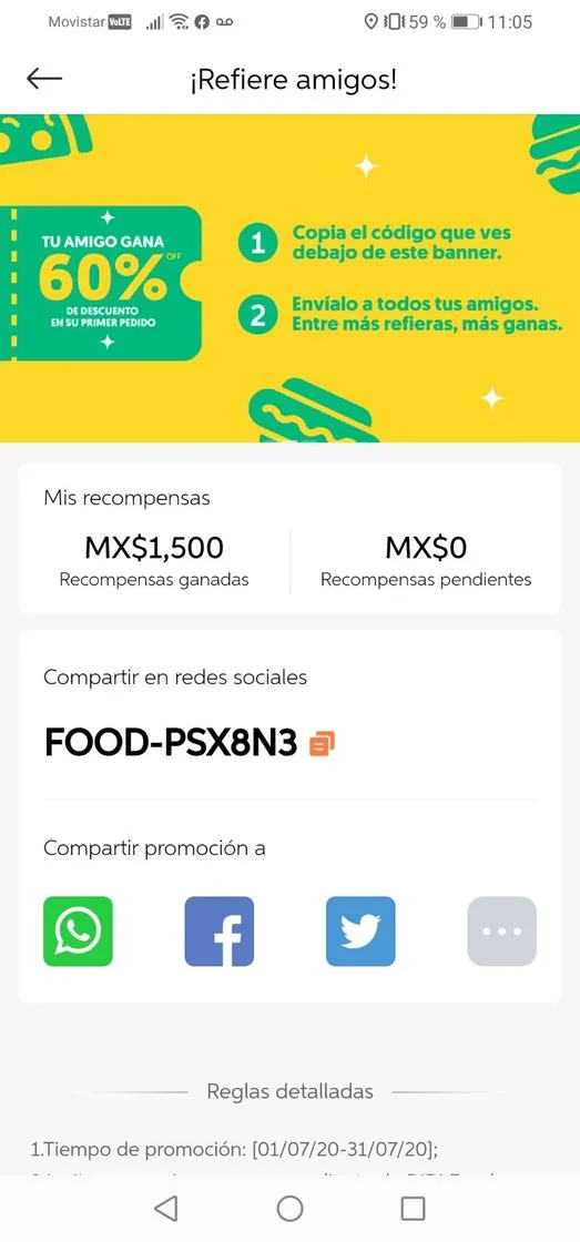 Didi food--descarga y obtén descuento en tu primer pedido--