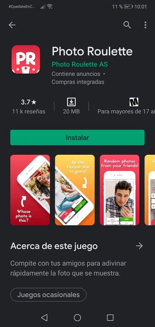 App de entretenimiento
