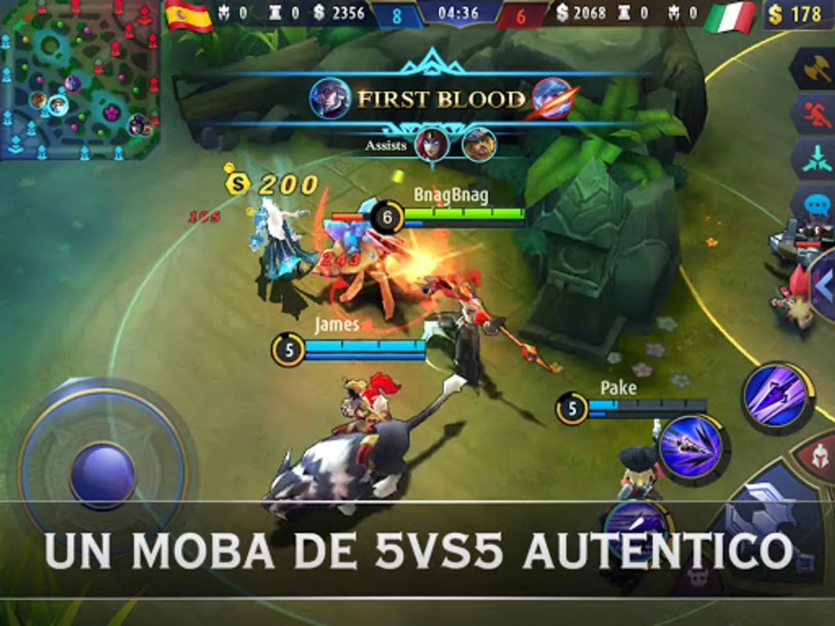 Un MOBA 5v5 emocionante