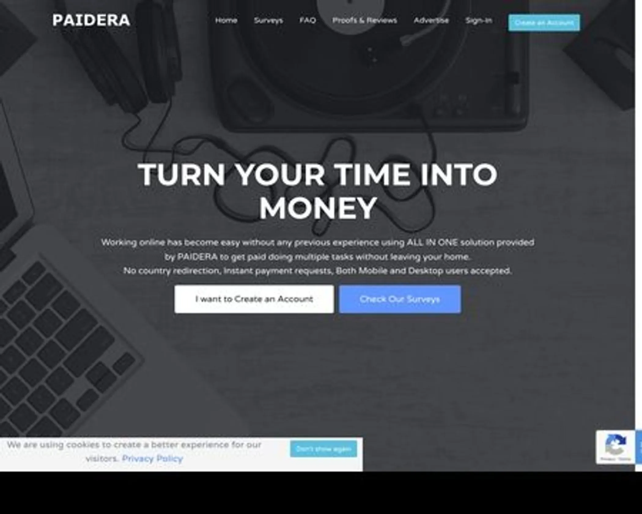 PAIDERA - Sign-in