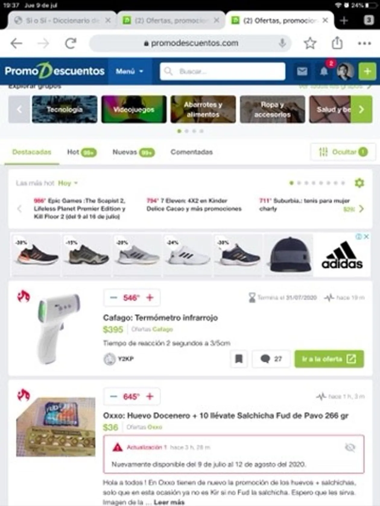 Es una app/página para recibir los mejores descuentos en mex