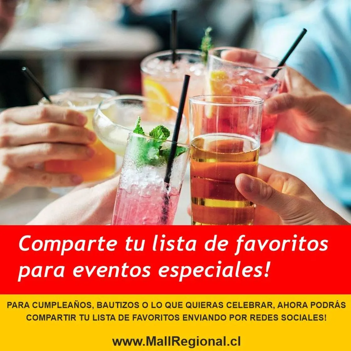 Comparte tu lista de favoritos para eventos especiales!