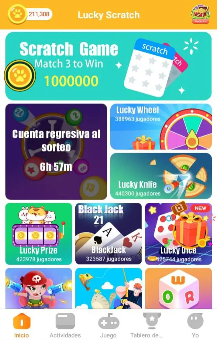 Lucky scratch
