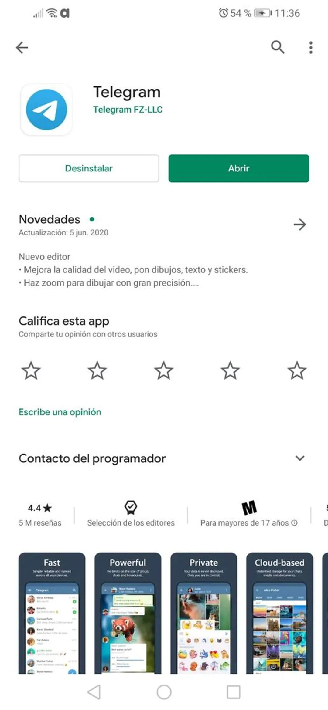 Telegram - Mensajería