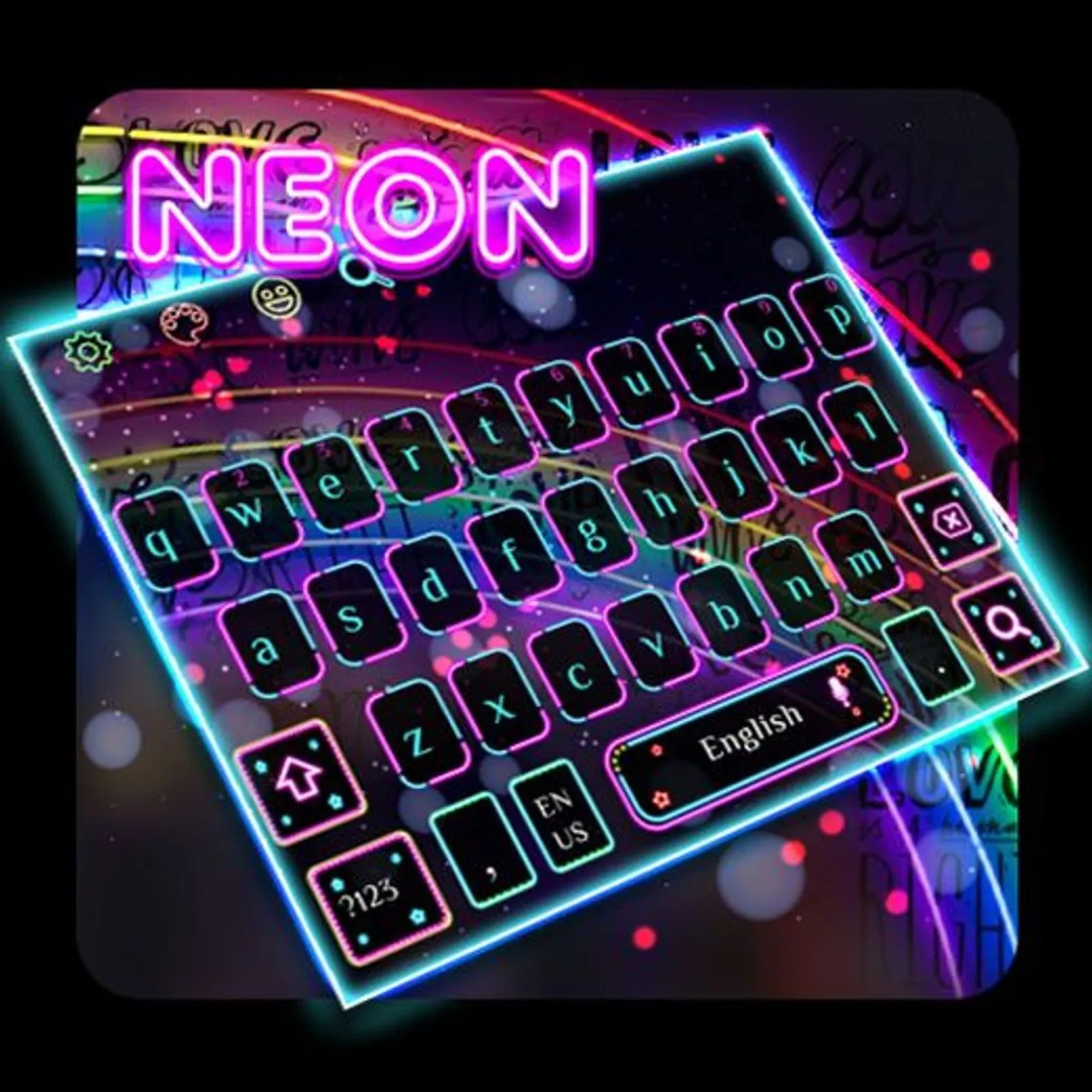 Neón Led keyboard