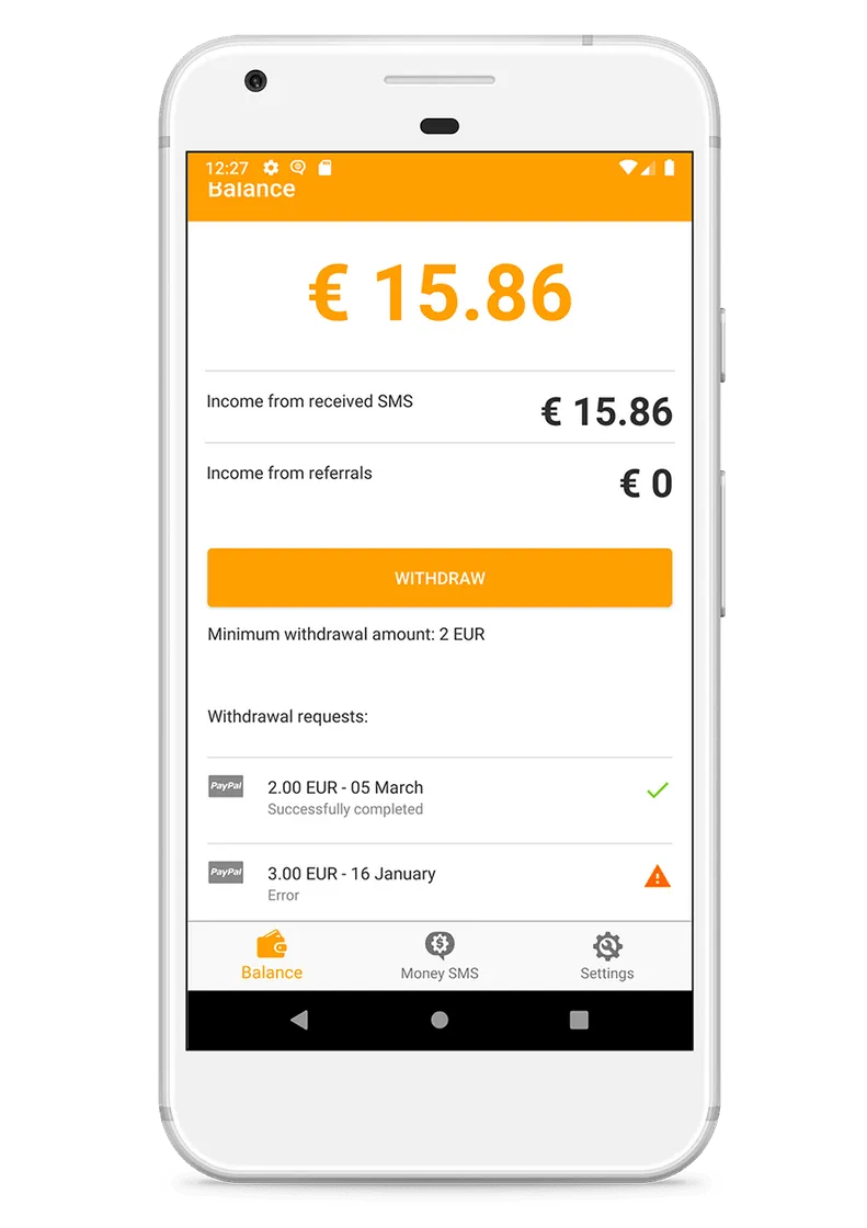 Hacer dinero en línea – La app de Money SMS para Android