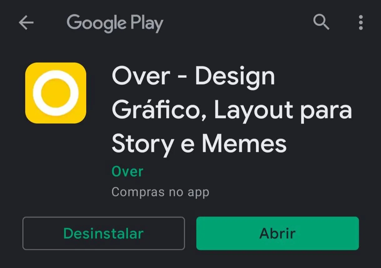 Over - criador, editor e designs de canva e story