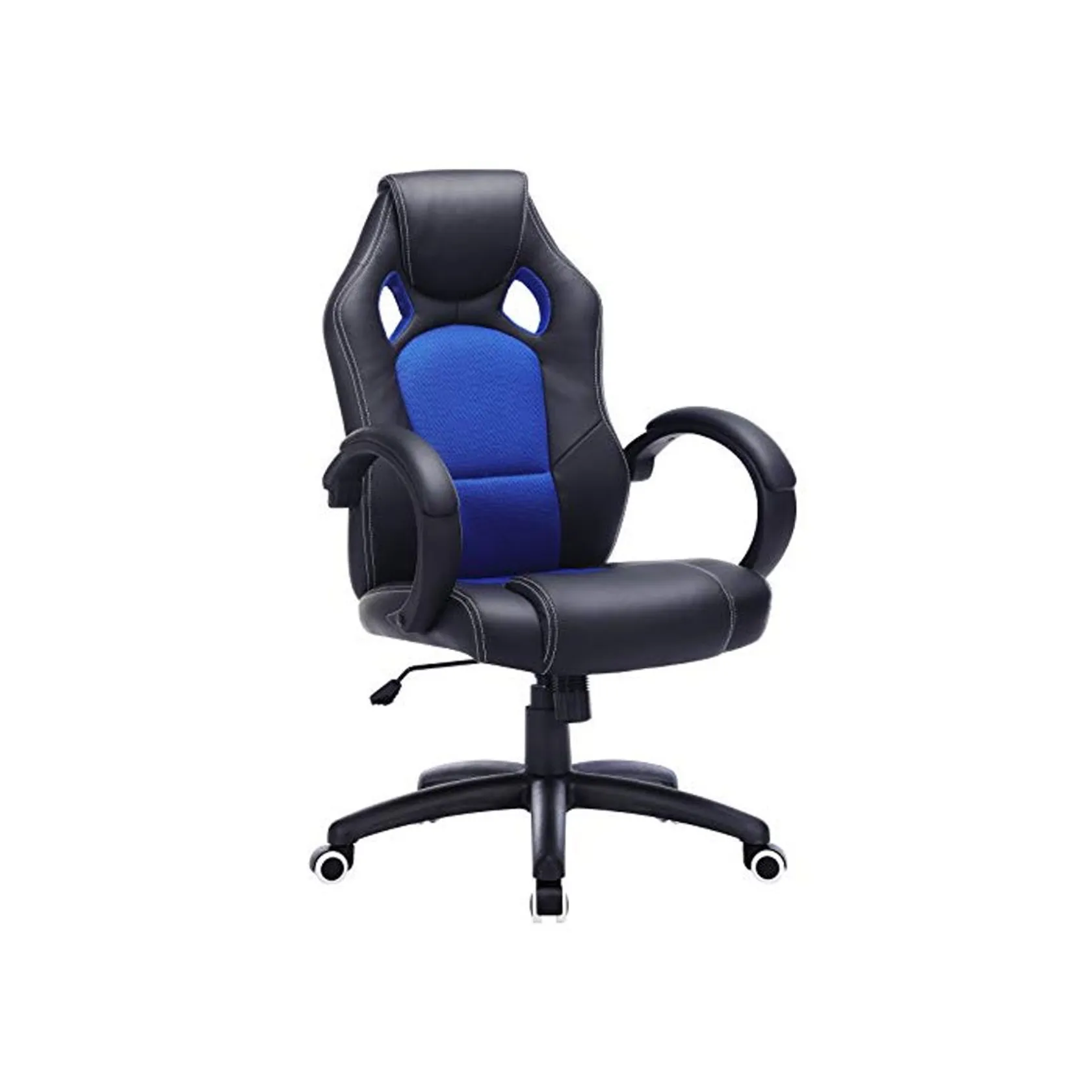 SONGMICS Racing Silla de Escritorio de Oficina Ergonómica Regulable con Ruedas