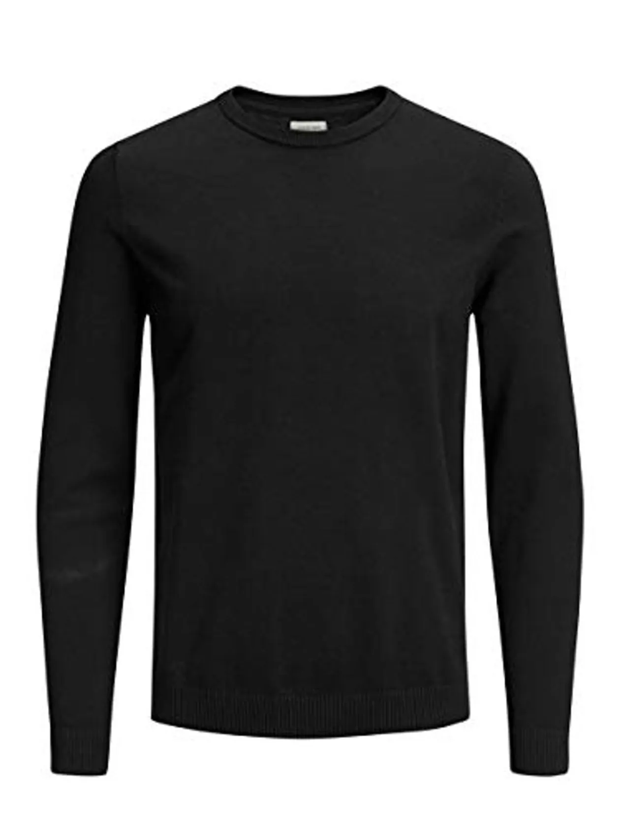 JACK & JONES Jjebasic Knit Crew Neck Noos suéter, Negro