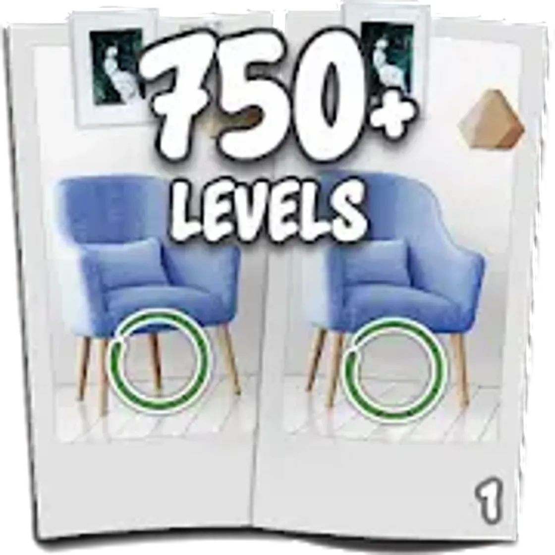 Find the difference 750 + levels