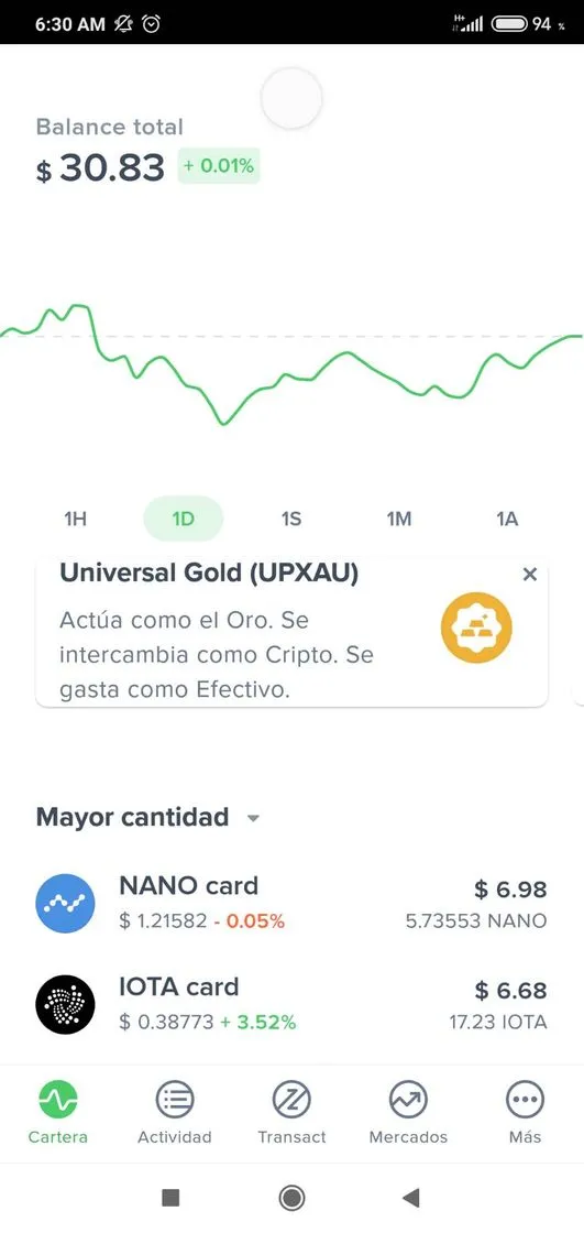 Uphold android, depositar criptomonedas. Wallet - YouTube