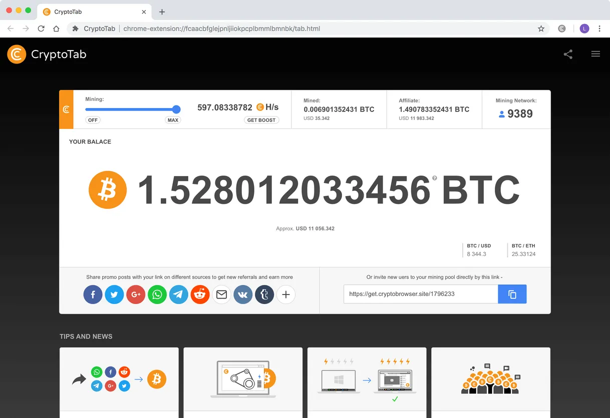 Cryptotabbrowser