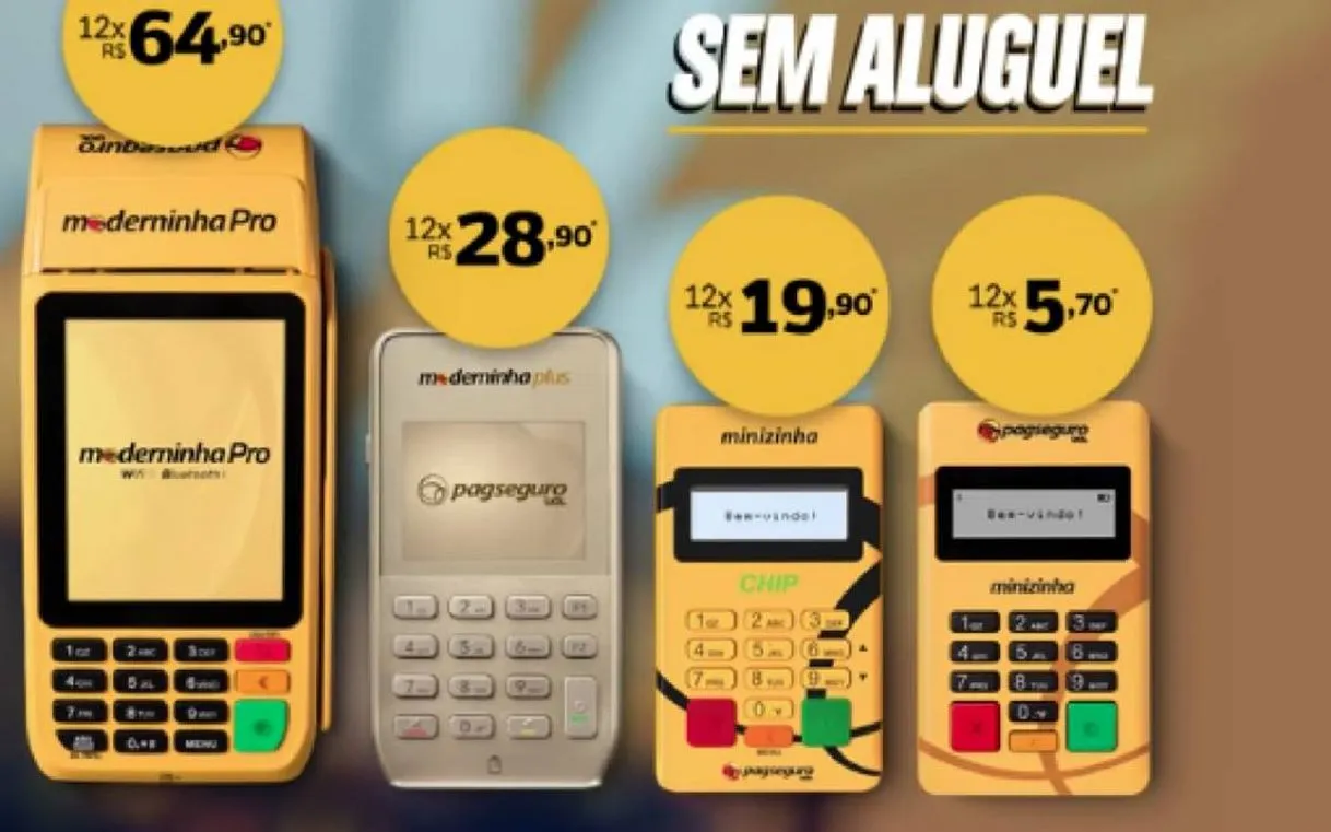 Maquininha da PagSeguro sem aluguel