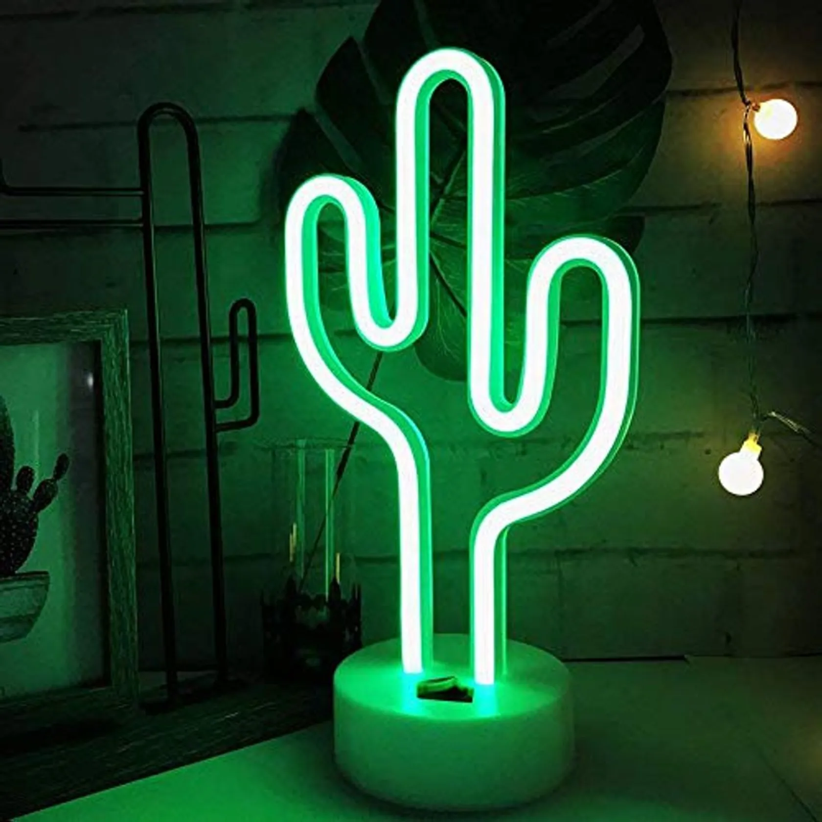 ENUOLI Cactus luces de neón señales LED Cactus luces de neón luces