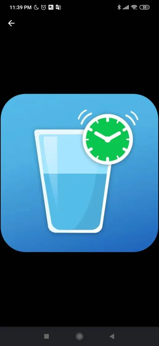 Recordatorio para beber agua