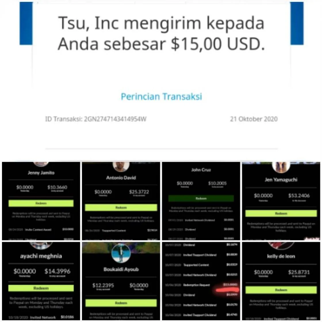 Hey, come join me at Tsu, the social that pays!
Tell them