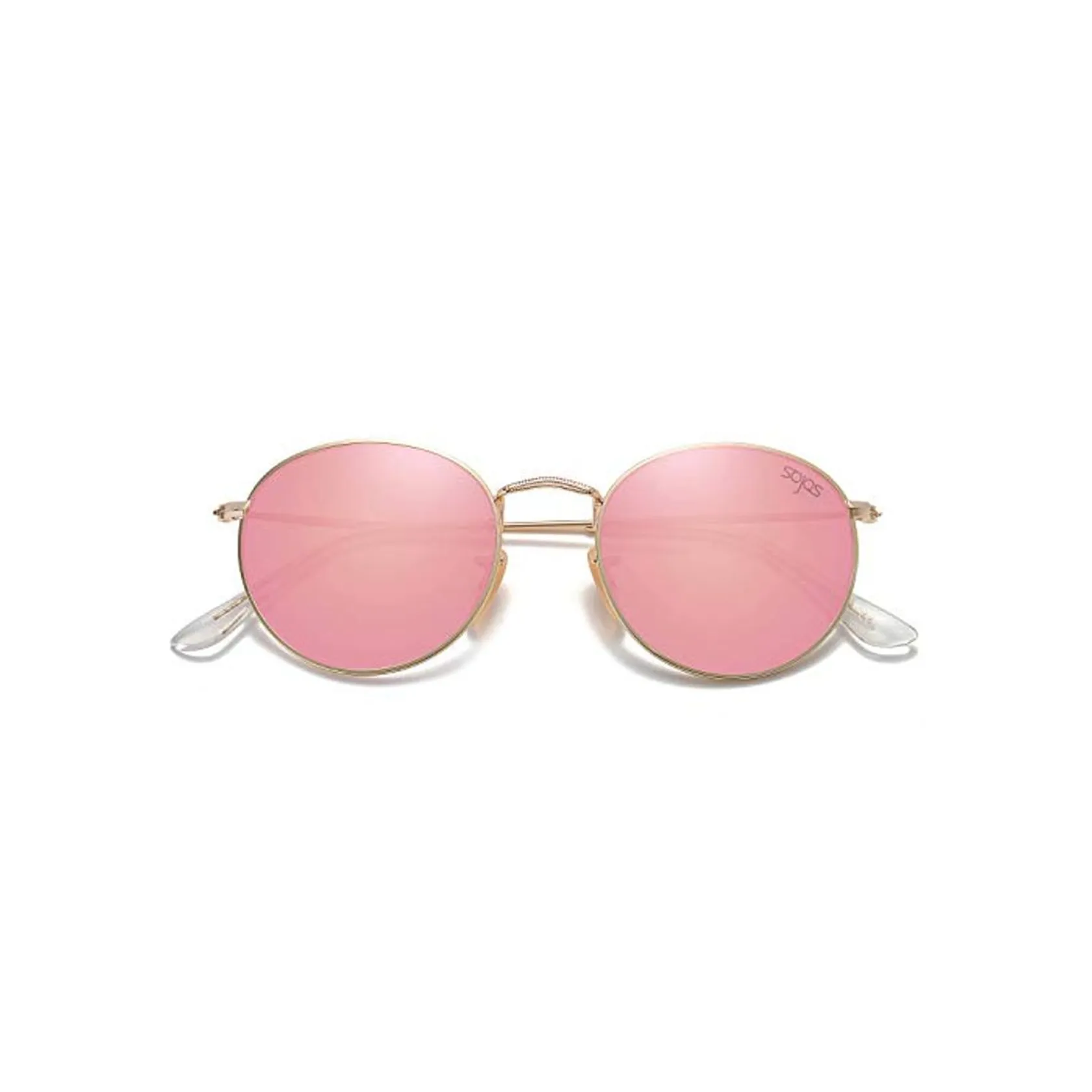 SOJOS Redondo Clásico Espejo Lentes Brillo UV Portección Polarizado Unisex Gafas De