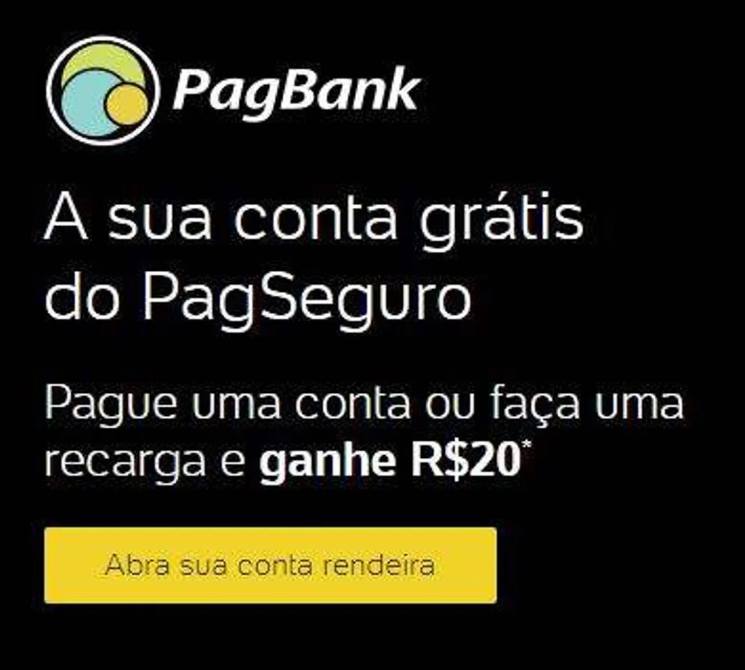 Pakbank ganhe 20reais fazendo uma recarga ou pagando umacont