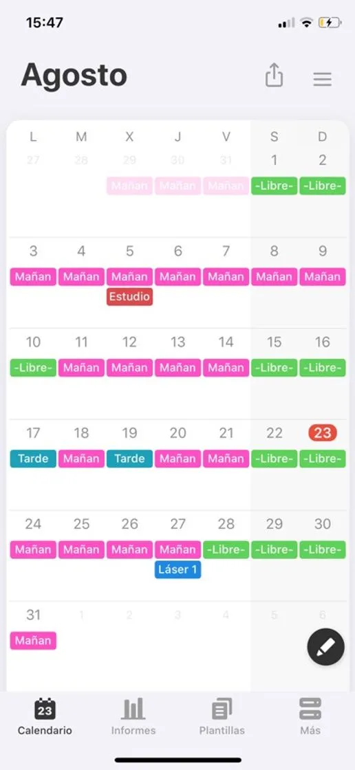 TURNARIO APP, Supershift - Turnos de trabajo.