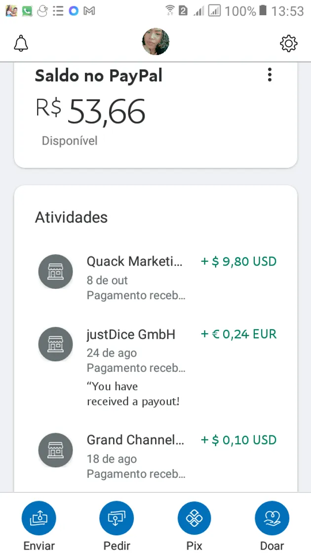 App Quack Pagando 50reais