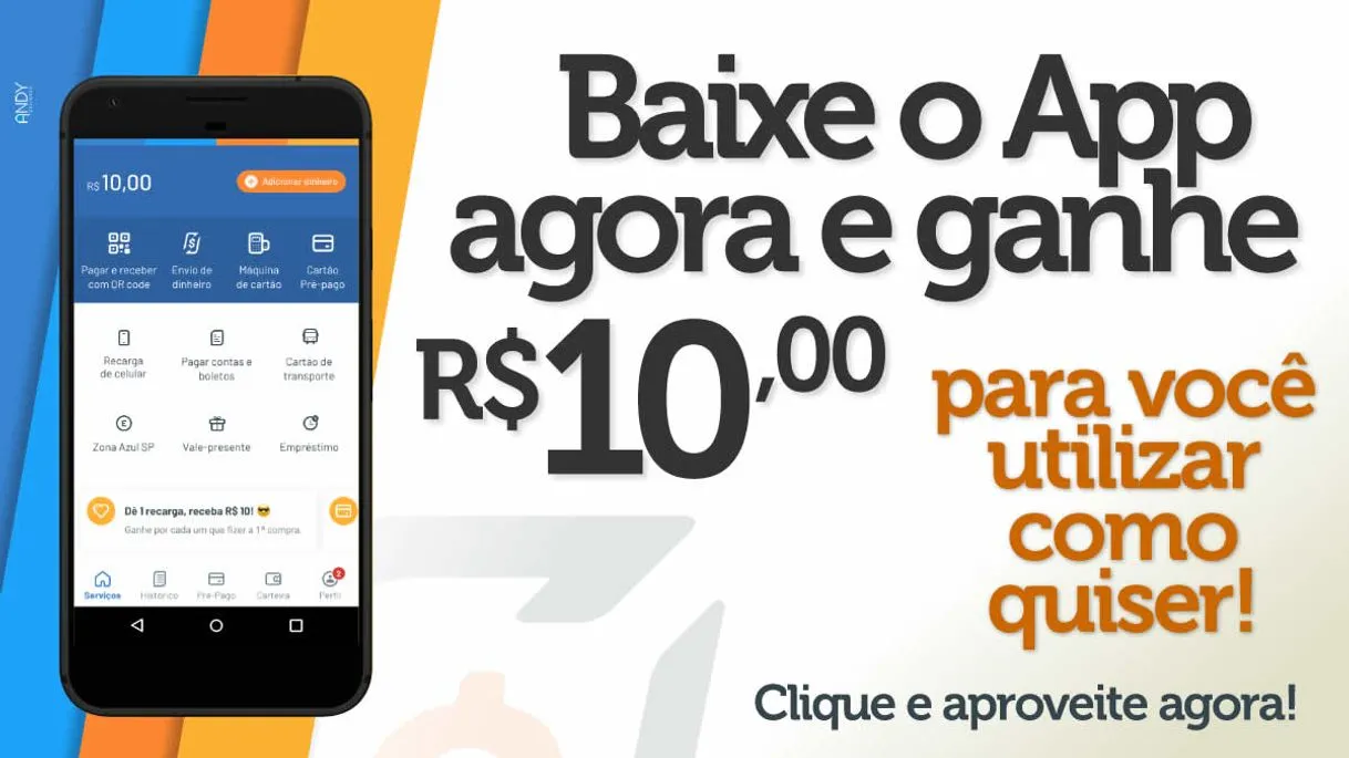 Ganha dinheiro com recarga pay