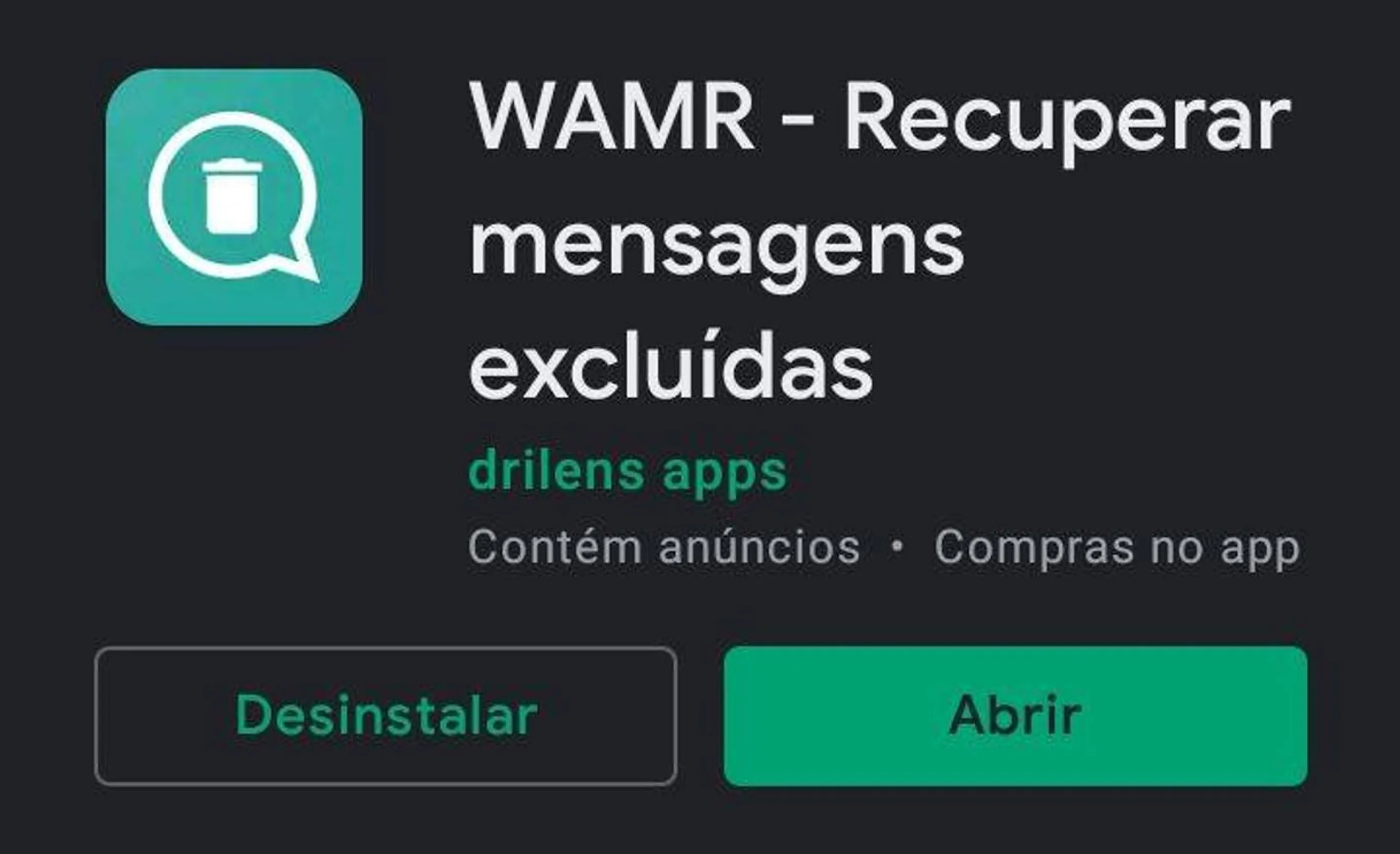 Recuperar mensagens excluídas do WhatsApp
