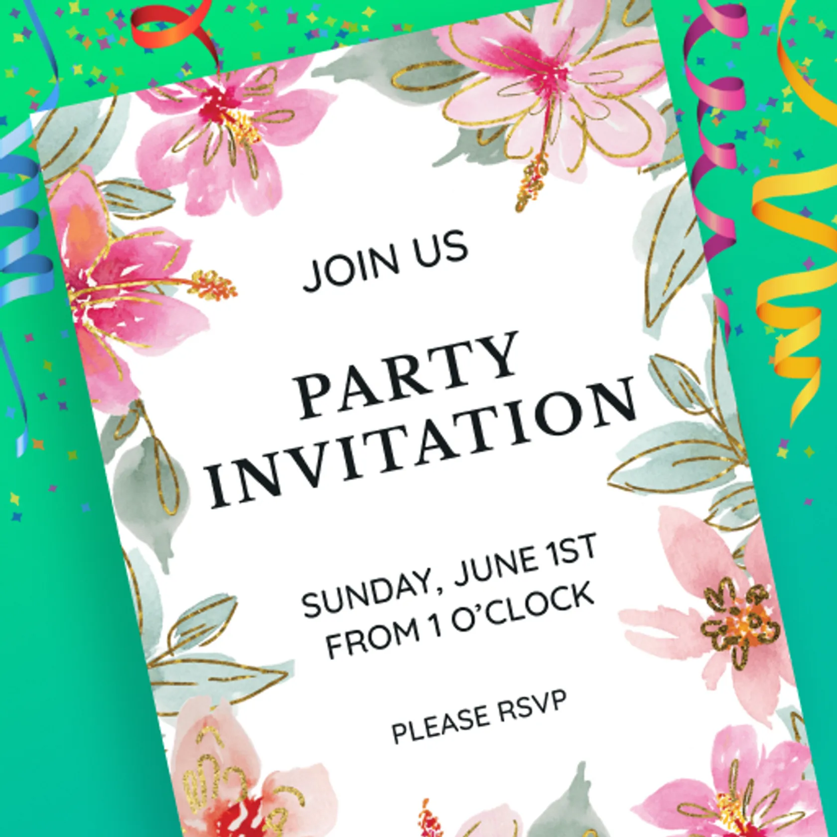 Invitation maker & Card design by Greetings Island