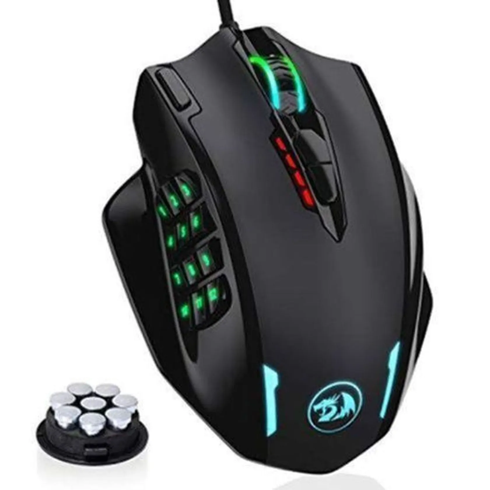 Mouse Redragon M908 Impact RGB LED con Botones Laterales Mouse Gamer Alámbrico