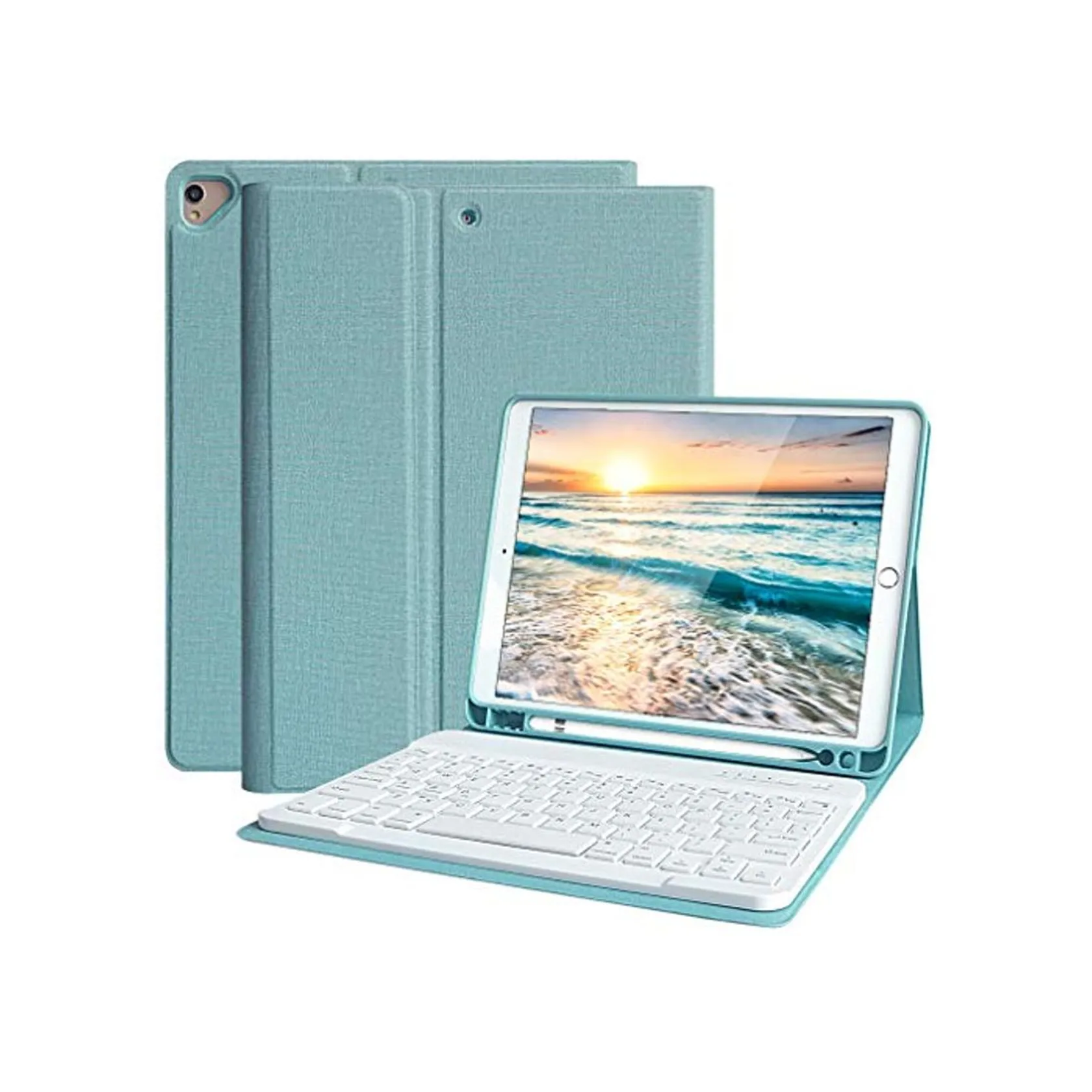 Funda Teclado iPad 10.2, Funda iPad 2020 con Ranura para Lápiz y
