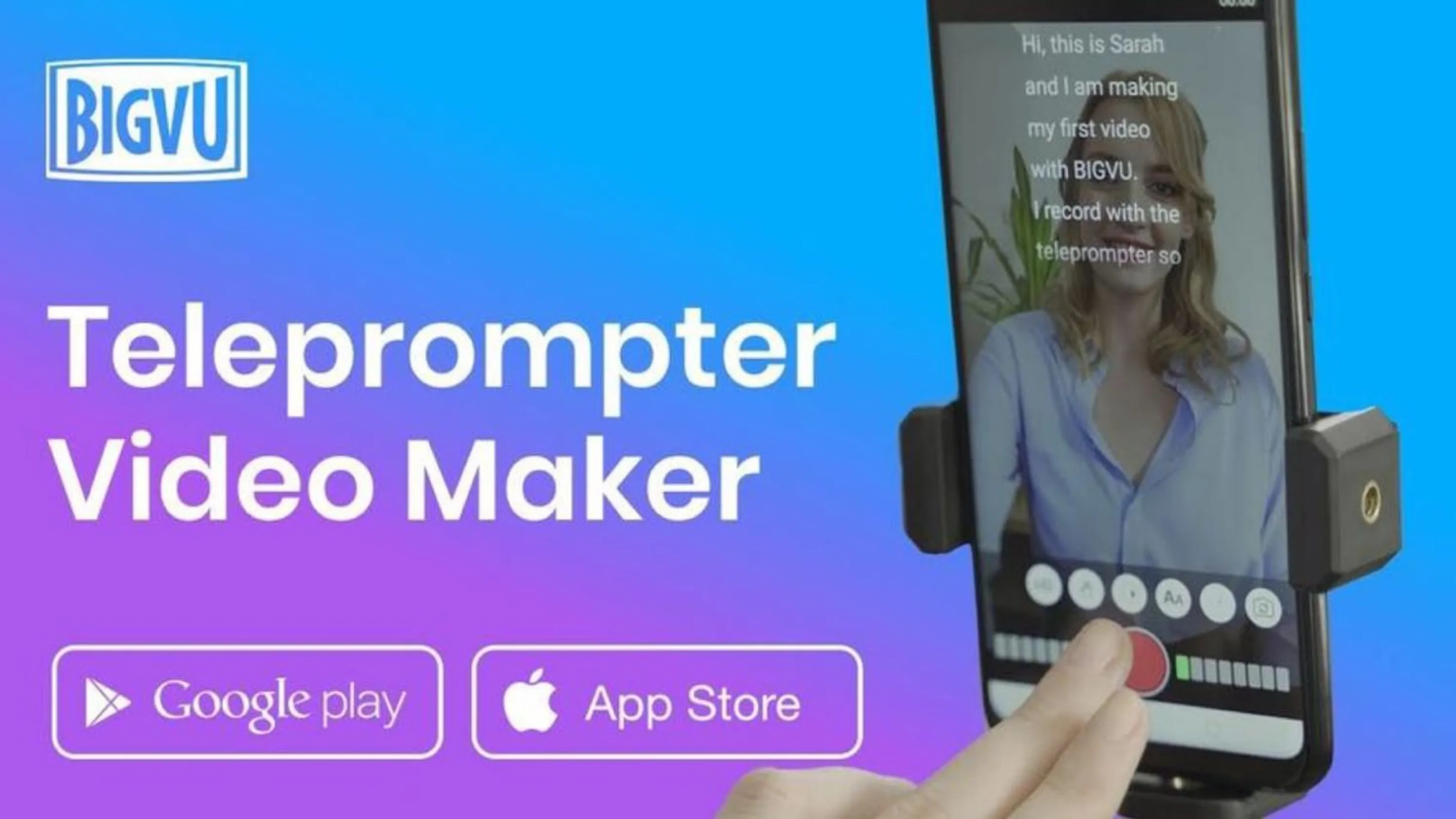 BIGVU Teleprompter Video Maker