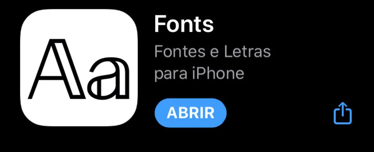 Fonts na App Store