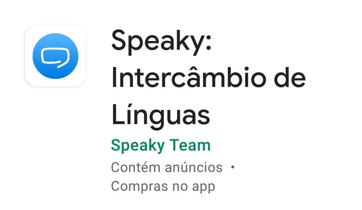 Speaky: Intercâmbio de línguas