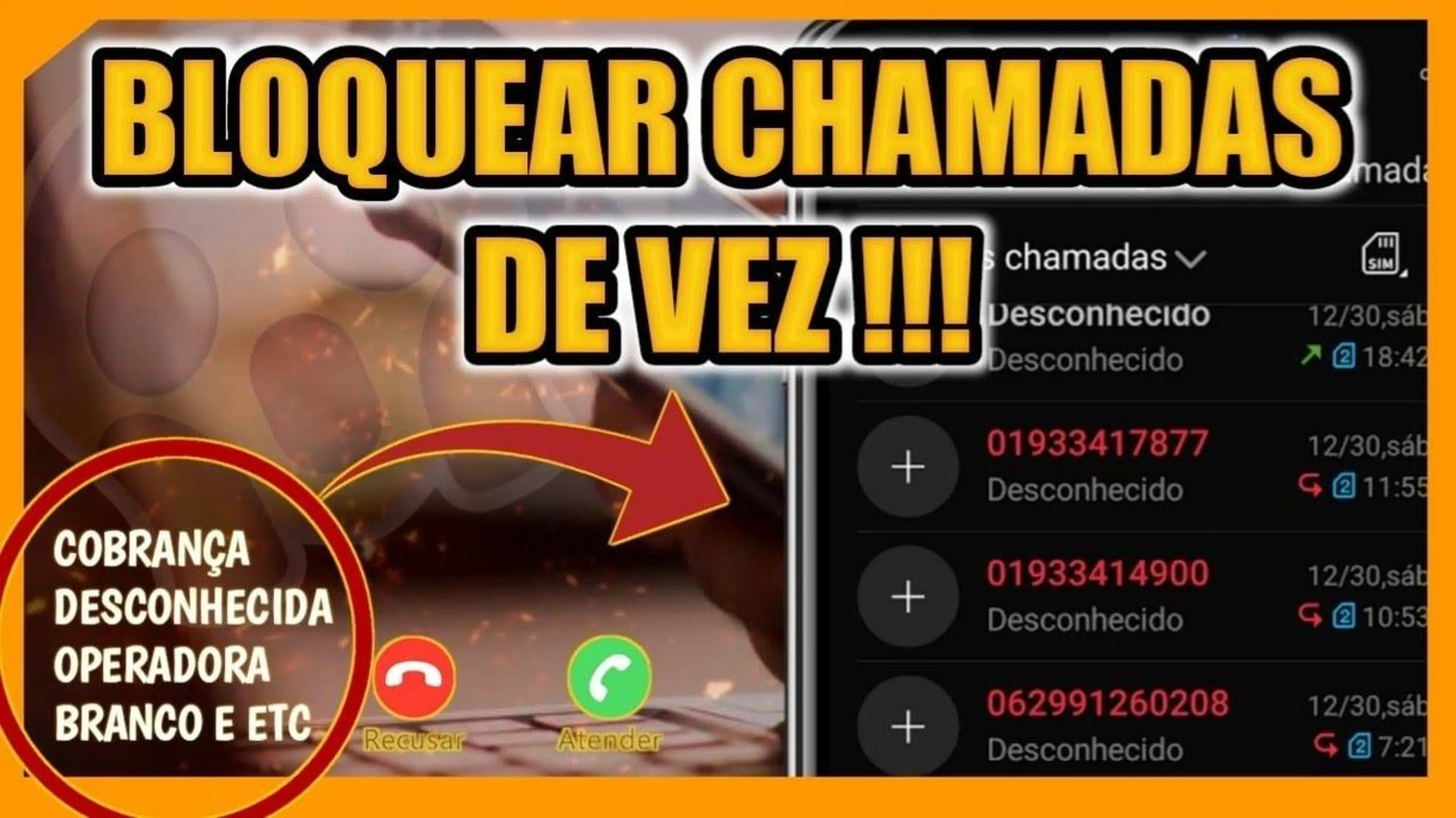Bloquei ligações, indesejadas !!