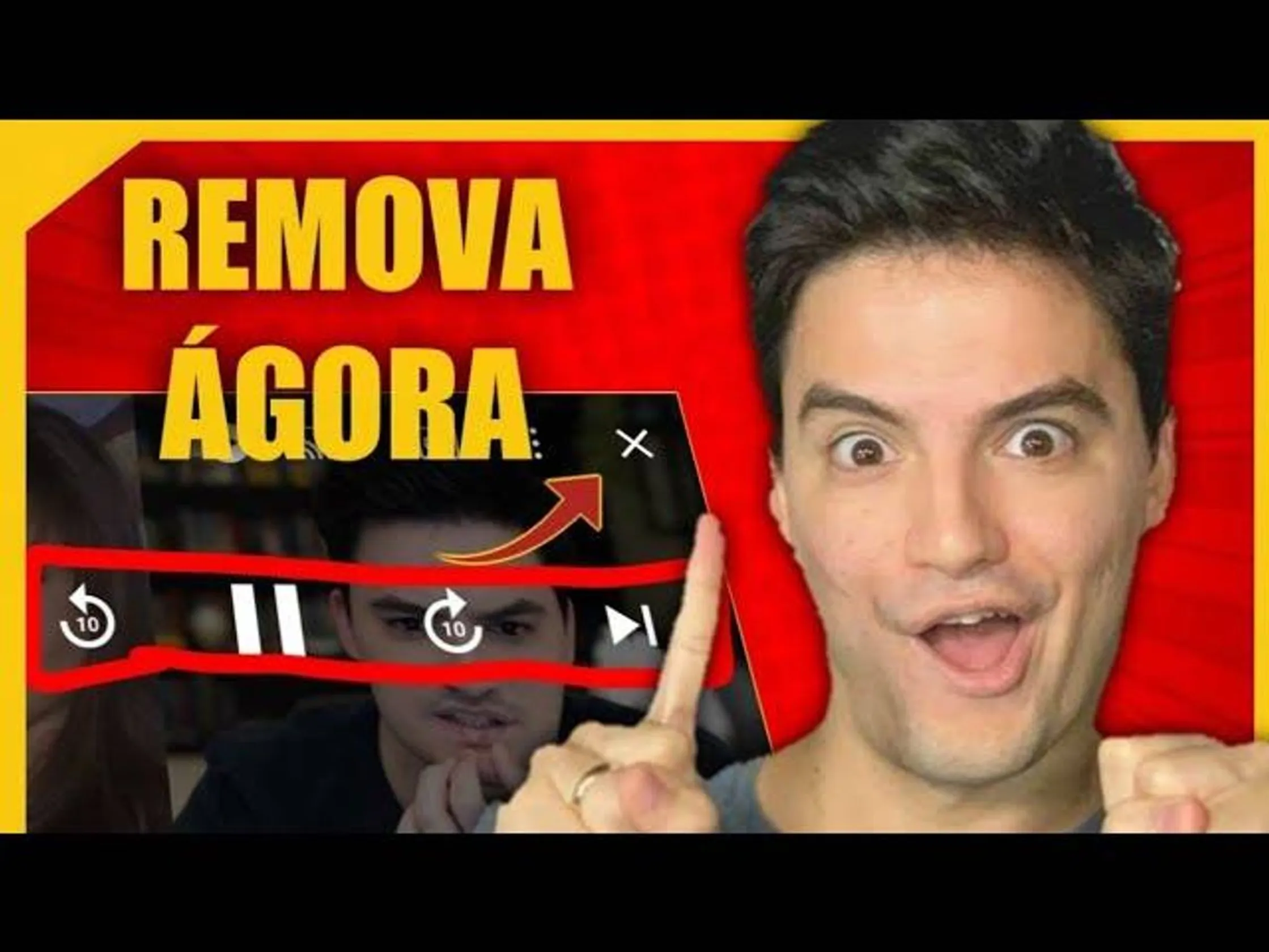 TIRE AGORA!!! COMO TIRA O "X" OU BUTÃO PLAYR DA TELA ...